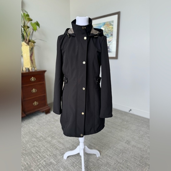 Liz Claiborne All Weather Midweight Softshell Black Jacket Small Bella Swan rain - Picture 3 of 13